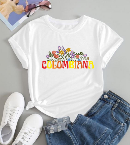 Camiseta Flores Colombiana