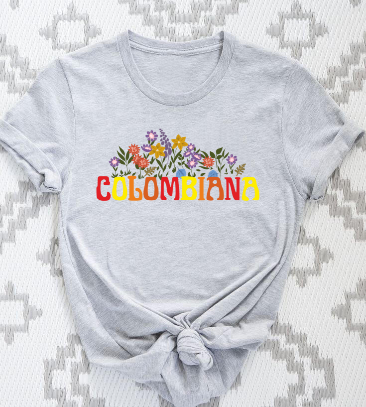 Camiseta Flores Colombiana