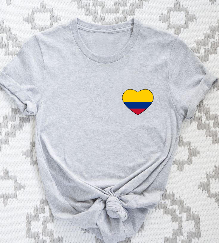 Camiseta Corazón Colombiano