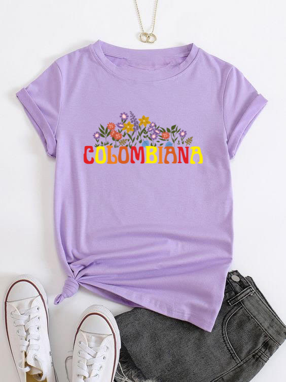 Camiseta Flores Colombiana