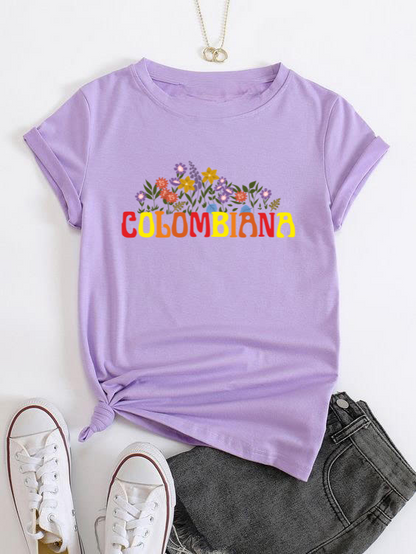 Camiseta Flores Colombiana