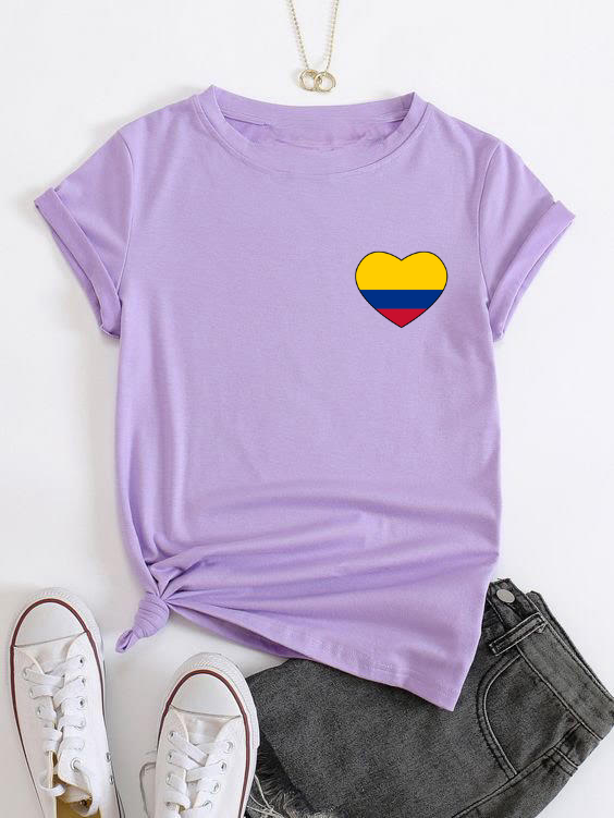 Camiseta Corazón Colombiano