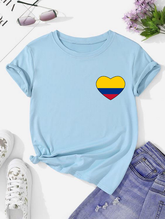 Camiseta Corazón Colombiano