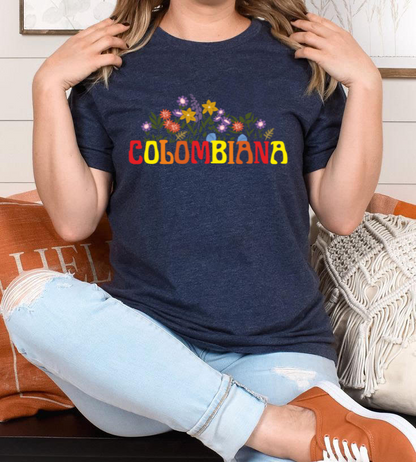 Camiseta Flores Colombiana