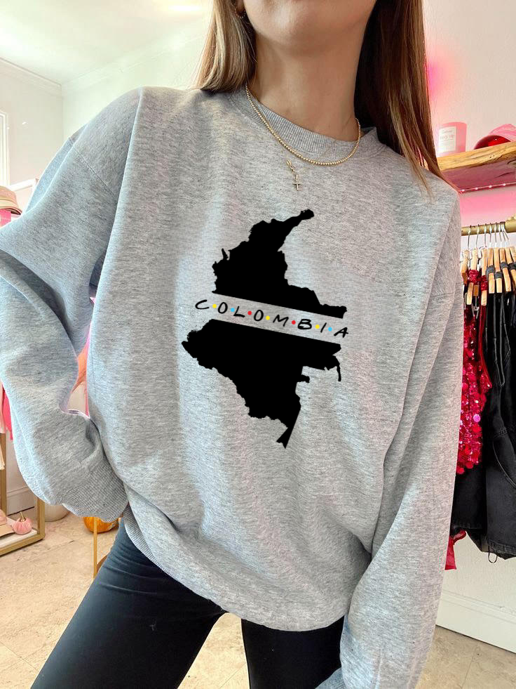 Sweatshirt Mapa de Colombia UNISEX