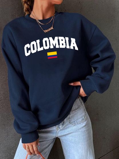 Sweatshirt Colombia Azul Navy