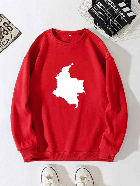 Mapa Blanco Sweatshirt Colombia